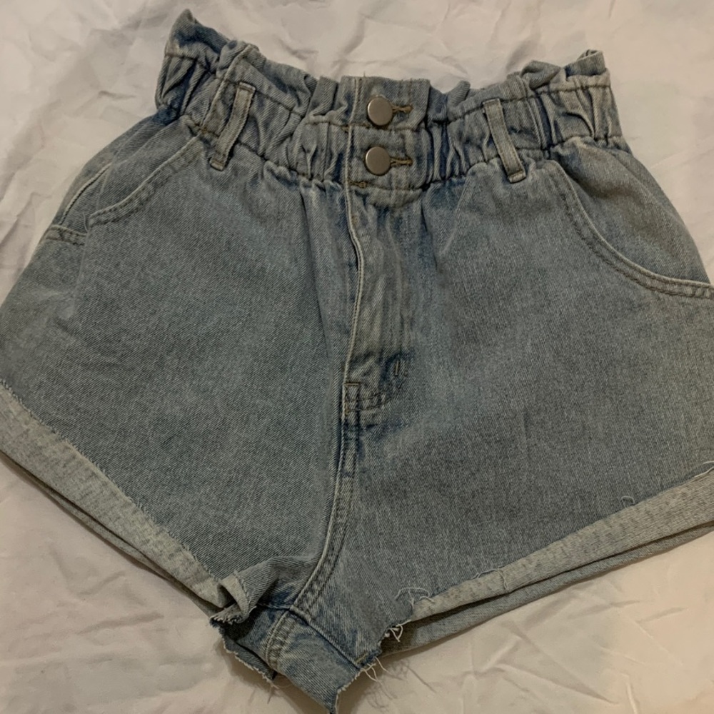 Casual High-Waisted Denim Shorts